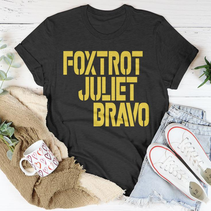 Foxtrot Juliet Bravo Tshirt Unisex T-Shirt Unique Gifts