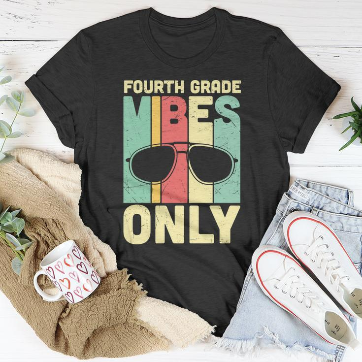 Funny Back To Schol Fourth Grade Vibes Only Unisex T-Shirt Unique Gifts