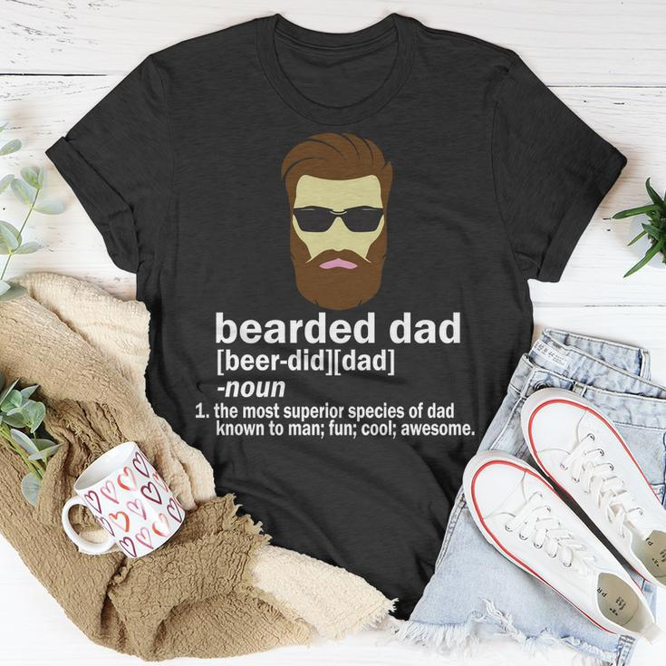 Funny Bearded Dad Definition Tshirt Unisex T-Shirt Unique Gifts