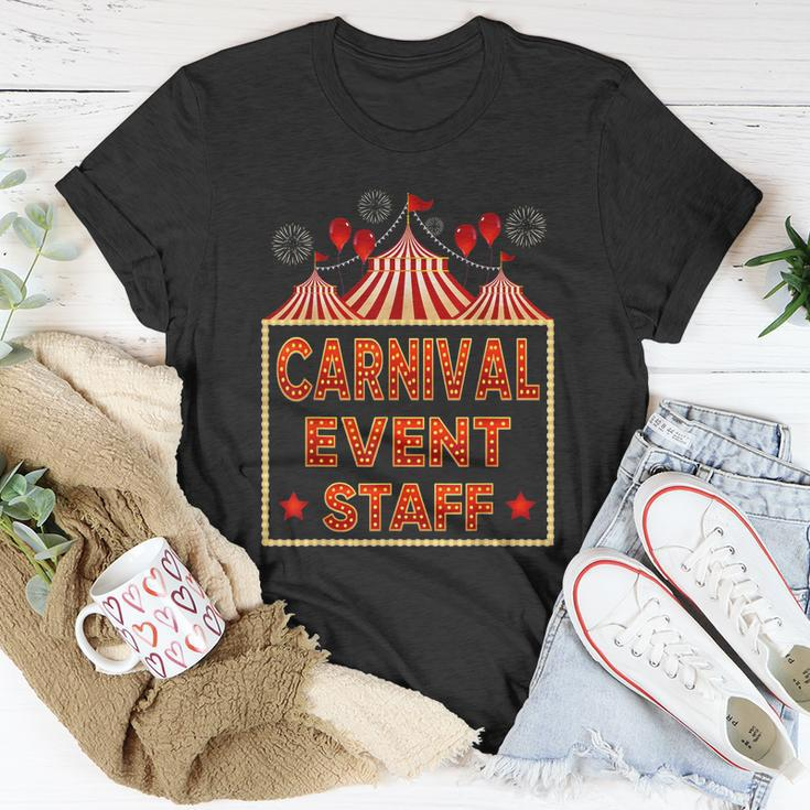 Funny Carnival Event Staff Circus Theme Quote Carnival Unisex T-Shirt Unique Gifts