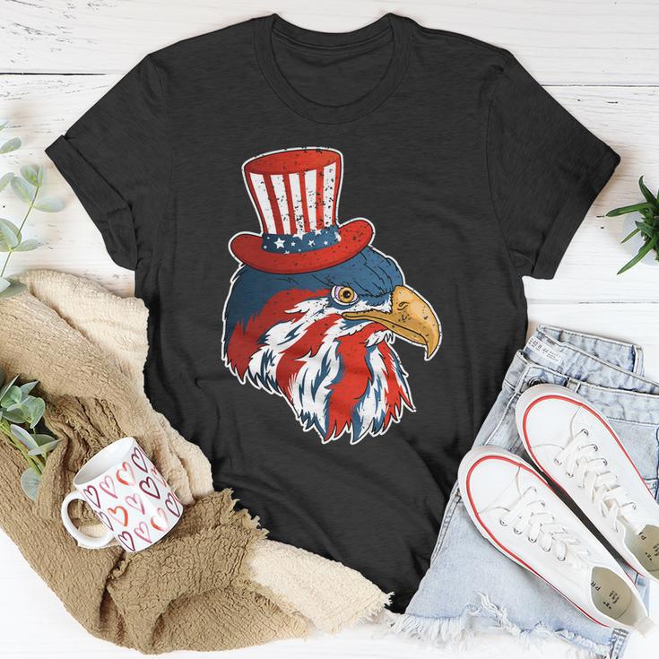 Funny Eagle Mullet 4Th Of July Cute Gift With American Flag Funny Gift Unisex T-Shirt Unique Gifts