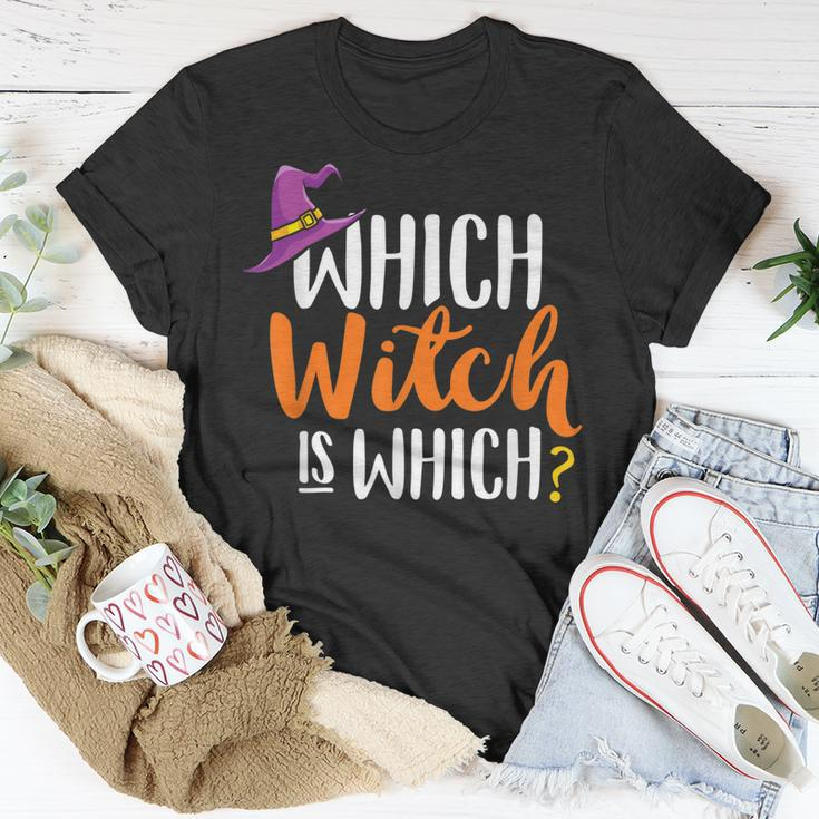 Funny Grammar Halloween Teachers Which Witch Is Which Unisex T-Shirt Funny Gifts