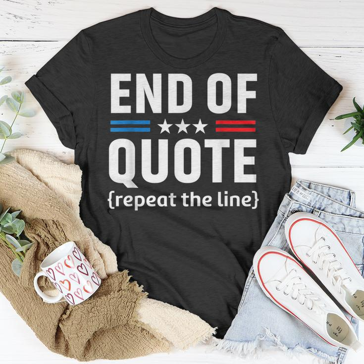 Funny Joe End Of Quote Repeat The Line V2 Unisex T-Shirt Funny Gifts
