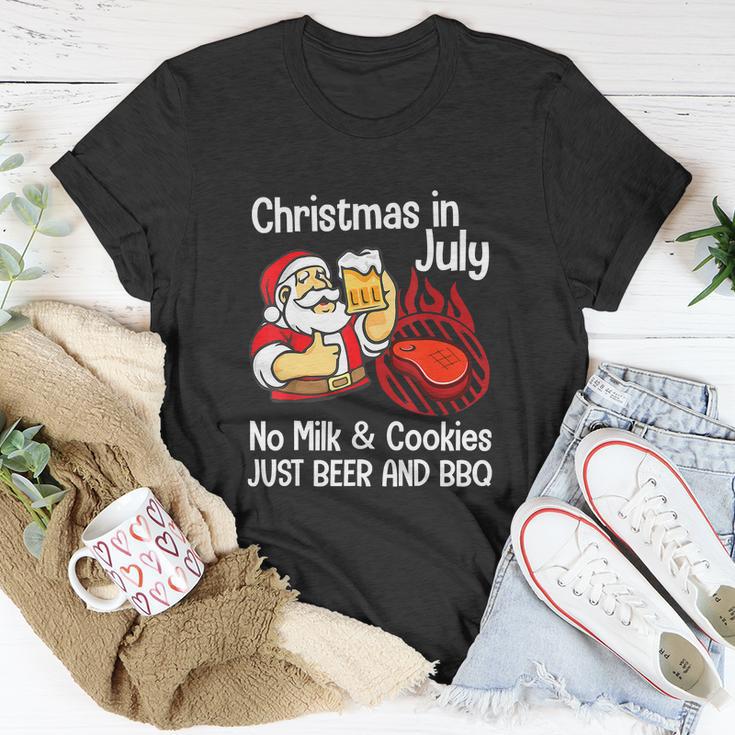 Funny Merry Christmas In July No Milk Cookies Unisex T-Shirt Unique Gifts