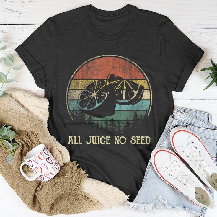 Funny Vasectomy Gifts For Men All Juice No Seed Unisex T-Shirt Unique Gifts