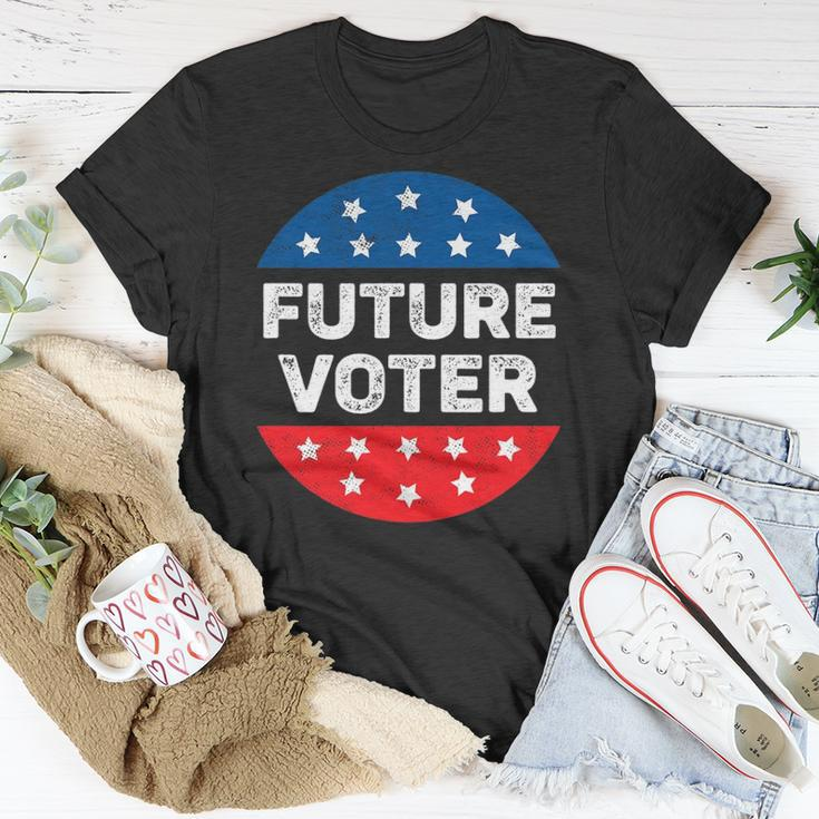 Future Voter Kids Teens Vintage 2022 Election Vote Unisex T-Shirt Unique Gifts