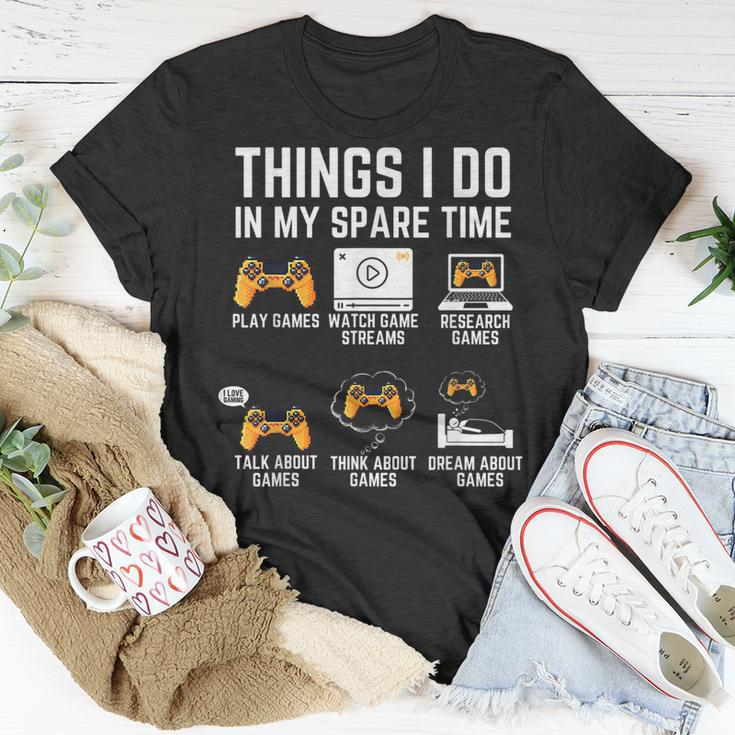 Gamer Things I Do In My Spare Time Gaming V3 T-shirt Personalized Gifts