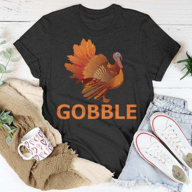 Gobble Turkey Thanksgiving Tshirt Unisex T-Shirt Unique Gifts