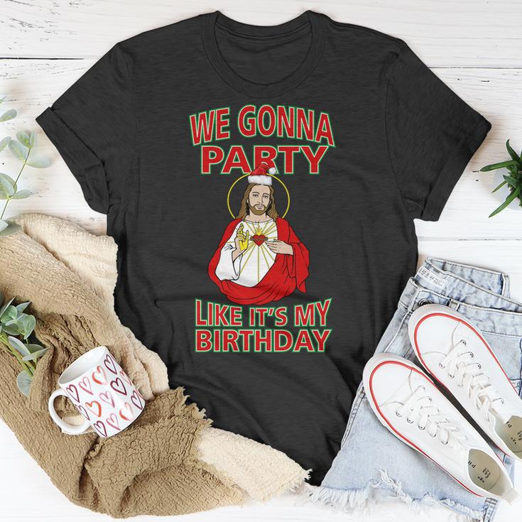 Gonna Party Like Its My Birthday Jesus Tshirt Unisex T-Shirt Unique Gifts