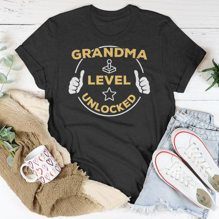 Grandma Level Unlocked Soon To Be Grandma Gift Unisex T-Shirt Unique Gifts