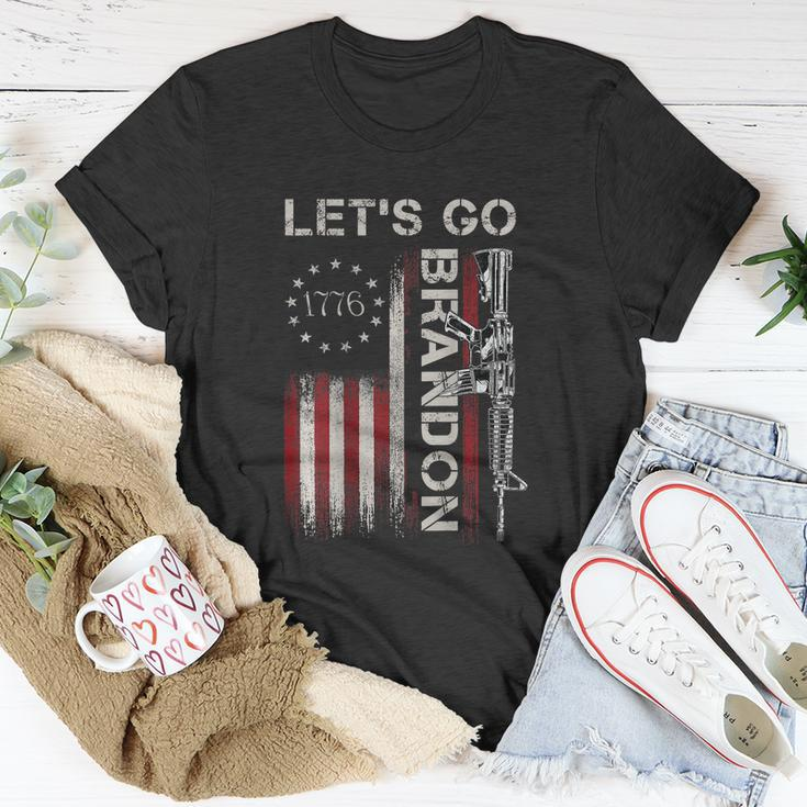 Gun 1776 American Flag Patriots Lets Go Brandon T-shirt Personalized Gifts
