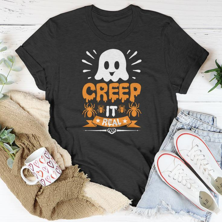 Halloween Boo Creep It Real Unisex T-Shirt Funny Gifts