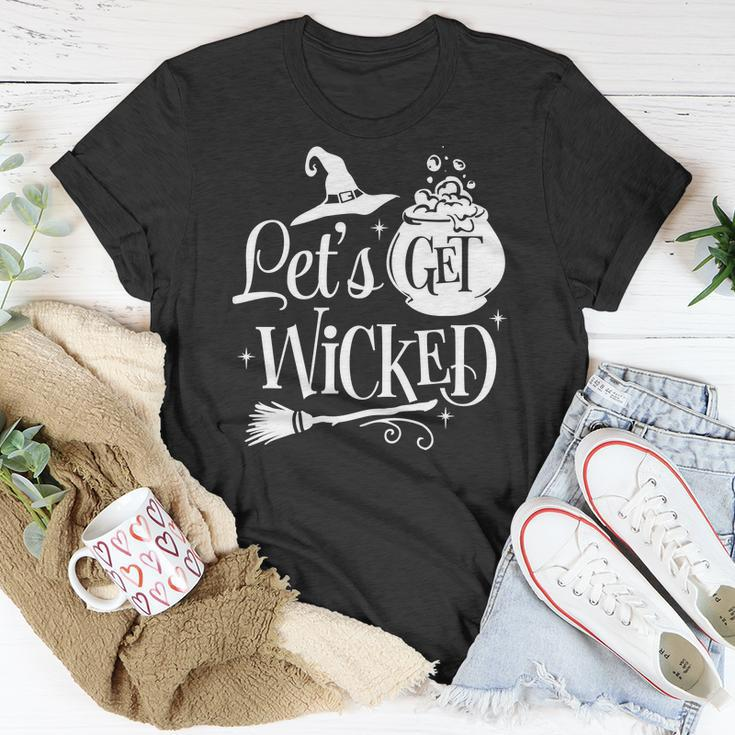 Halloween Let_S Get Wicked White Version For You Men Women T-shirt Graphic Print Casual Unisex Tee Funny Gifts