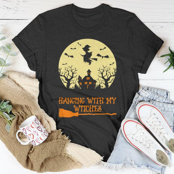 Hanging With My Witches Halloween Quote Unisex T-Shirt Unique Gifts
