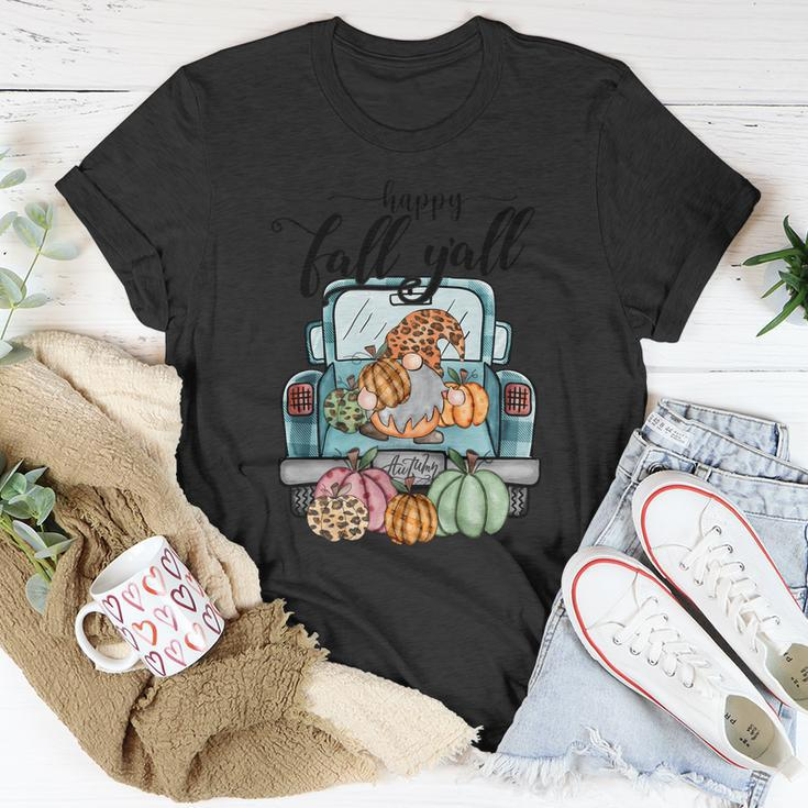 Happy Fall Yall Thanksgiving Quote V2 Unisex T-Shirt Unique Gifts