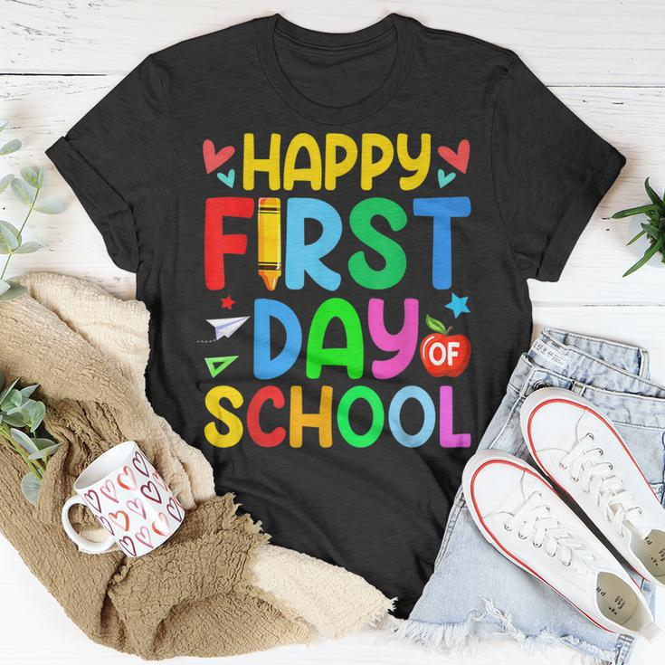 Happy First Day Of School Back To School V3 Unisex T-Shirt Funny Gifts