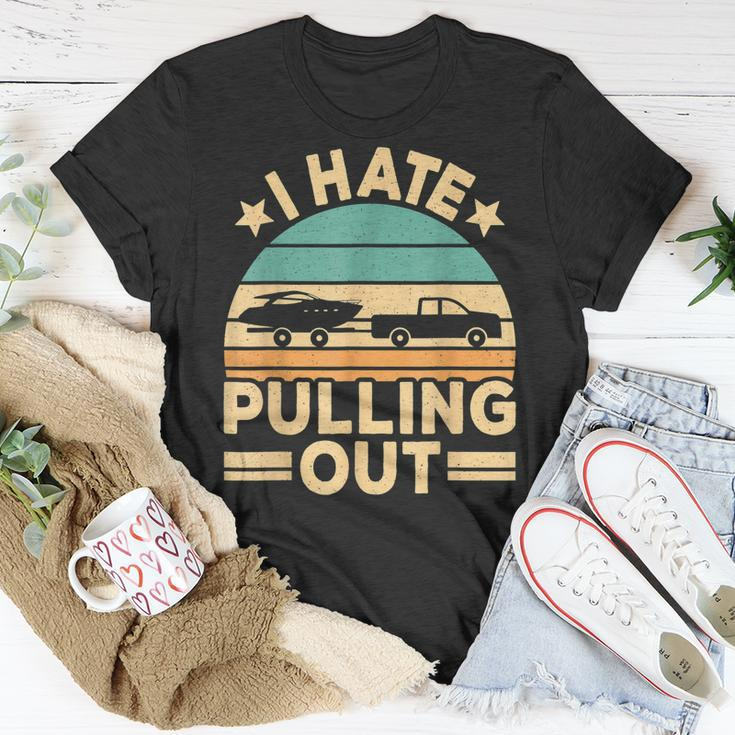 I Hate Pulling Out Boating Retro Boat Captain V2 T-shirt Personalized Gifts