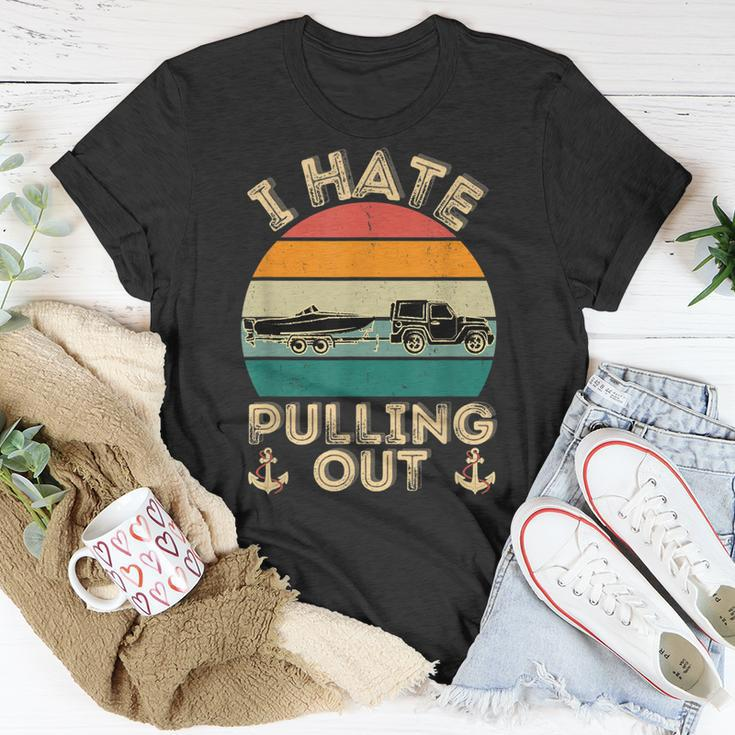 I Hate Pulling Out Boating Retro Vintage Boat Captain T-shirt Personalized Gifts