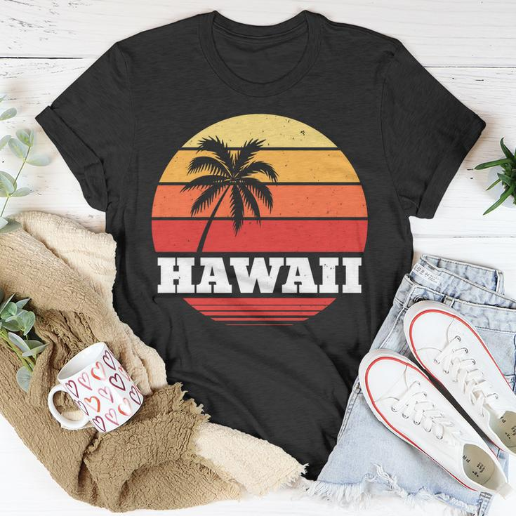 Hawaii Retro Sun V2 Unisex T-Shirt Unique Gifts