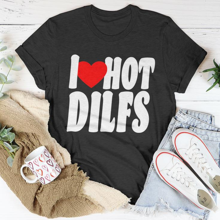 I Heart Hot Dilfs Unisex T-Shirt Unique Gifts