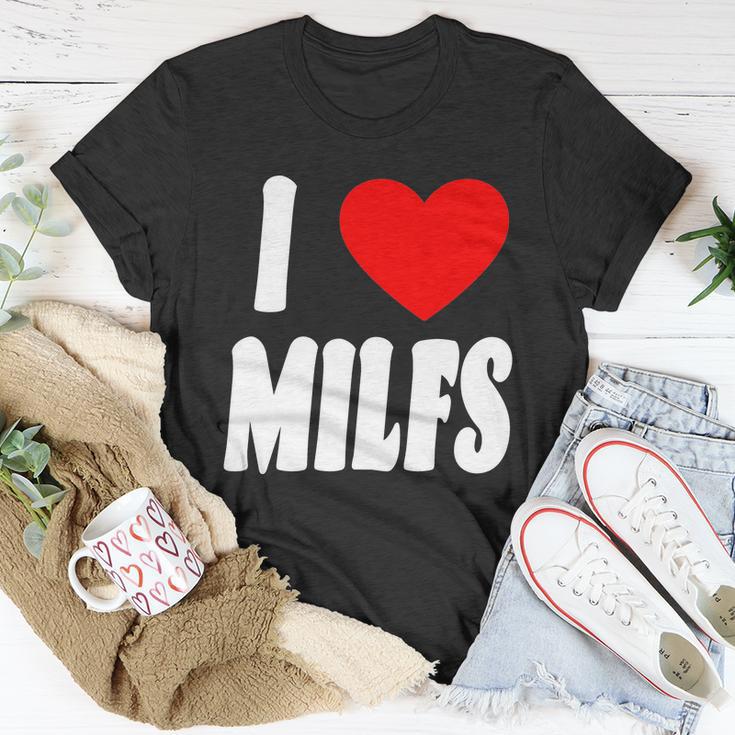 I Heart Milfs Unisex T-Shirt Unique Gifts