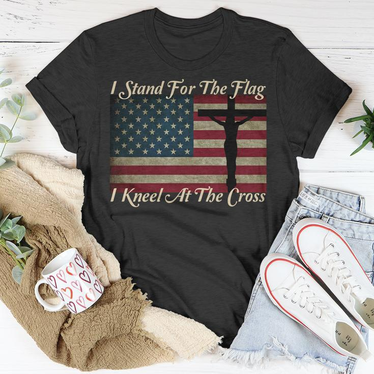 I Stand For The Flag And Kneel For The Cross Tshirt Unisex T-Shirt Unique Gifts