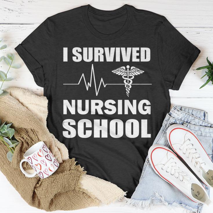 I Survived Nursing School Tshirt Unisex T-Shirt Unique Gifts