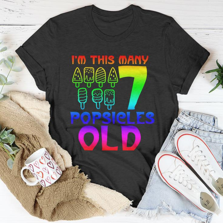 Im This Many Popsicles Old Funny Birthday For Men Women Great Gift Unisex T-Shirt Unique Gifts