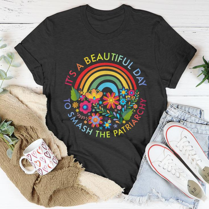 Its A Beautiful Day To Smash The Patriarchy Feminist Tee Unisex T-Shirt Unique Gifts