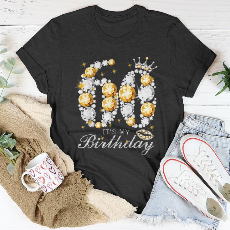 Its My 60Th Birthday Queen 60 Years Old Shoes Crown Diamond Unisex T-Shirt Unique Gifts