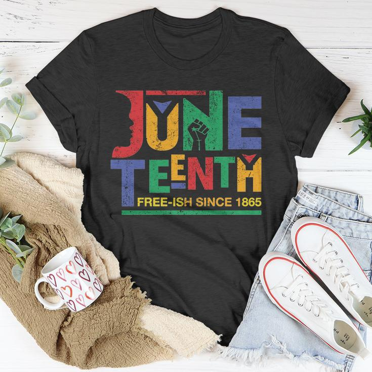 Juneteenth Free-Ish Since 1865 African Color Unisex T-Shirt Unique Gifts