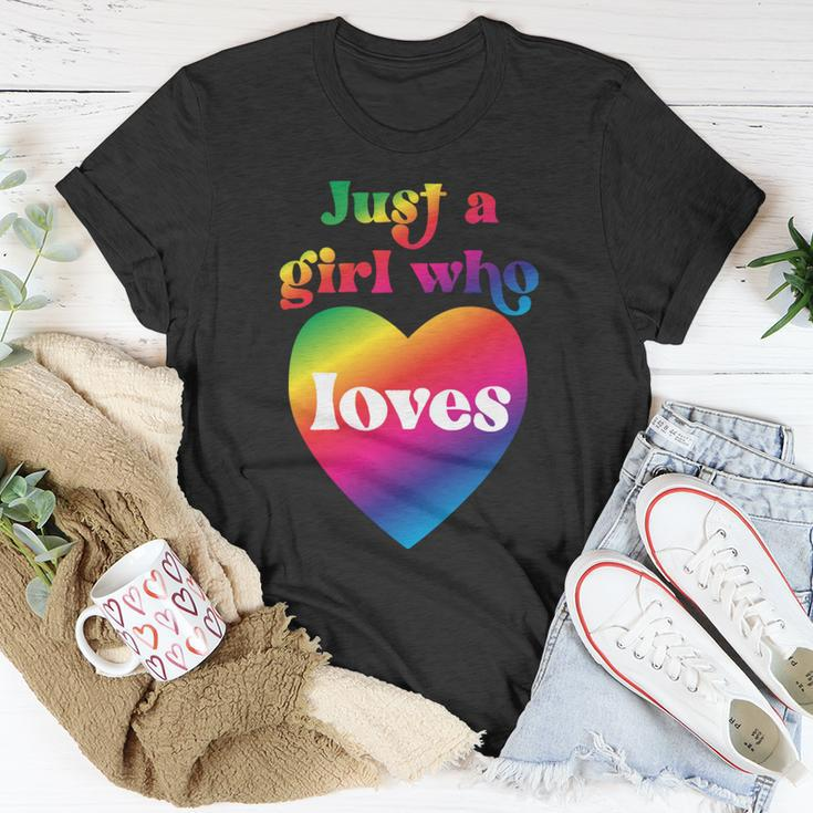 Just A Girl Who Loves Just A Girl Who Loves T-Shirt Personalized Gifts