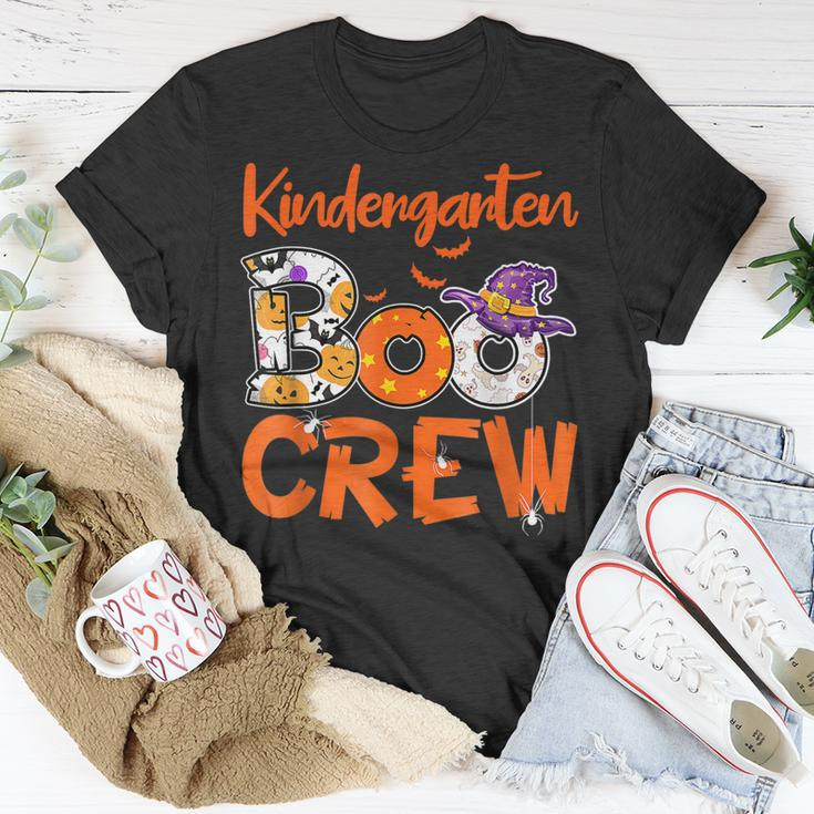 Kindergarten Boo Crew Teachers Students Halloween Costume Unisex T-Shirt Funny Gifts