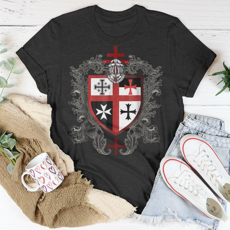 Knight TemplarShirt - Shield Of The Knight Templar - Knight Templar Store Unisex T-Shirt Funny Gifts