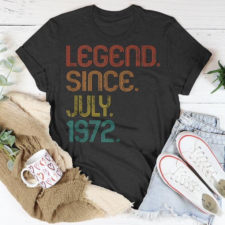 Legend Since July 1972 50Th Birthday 50 Years Old Vintage Unisex T-Shirt Funny Gifts