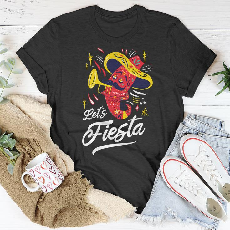 Lets Fiesta Chili Pepper Unisex T-Shirt Unique Gifts