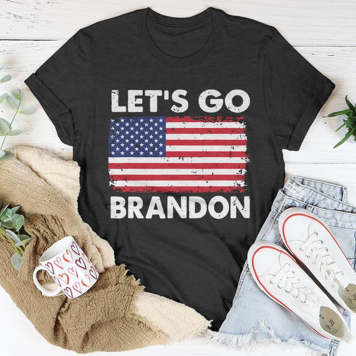 Lets Go Brandon Lets Go Brandon Flag Tshirt Unisex T-Shirt Unique Gifts