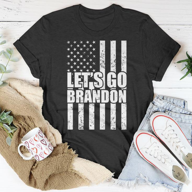 Lets Go Brandon Vintage American Flag Tshirt Unisex T-Shirt Unique Gifts