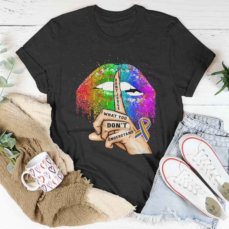 Lgbt Pride Dont Judge What You Dont Understand Unisex T-Shirt Unique Gifts