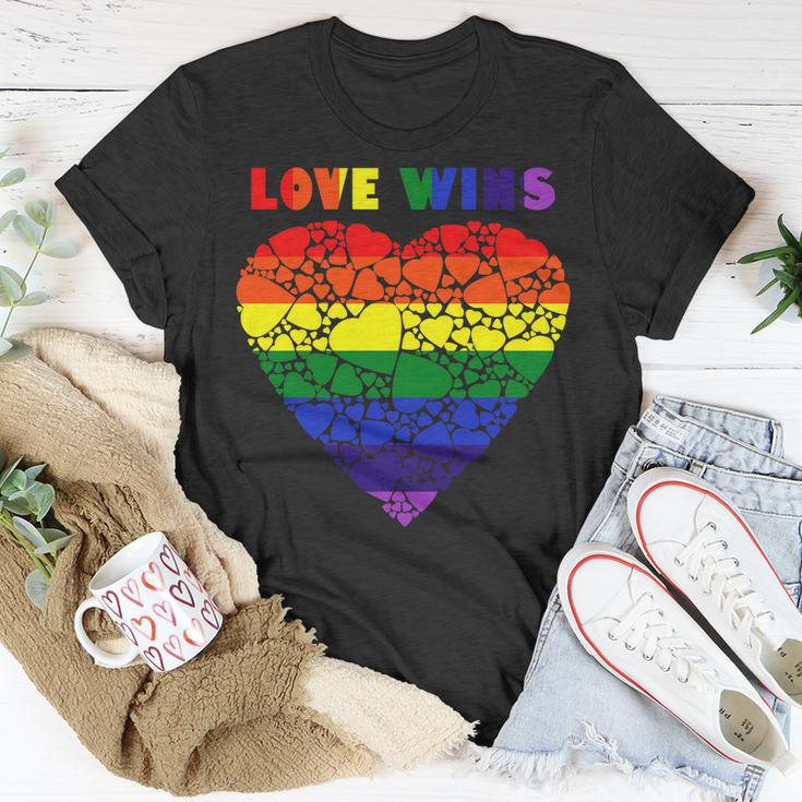 Love Wins Heart Unisex T-Shirt Unique Gifts