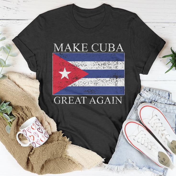 Make Cuba Great Again Cuban Flag Unisex T-Shirt Unique Gifts