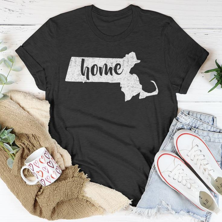 Massachusetts Home State Unisex T-Shirt Unique Gifts