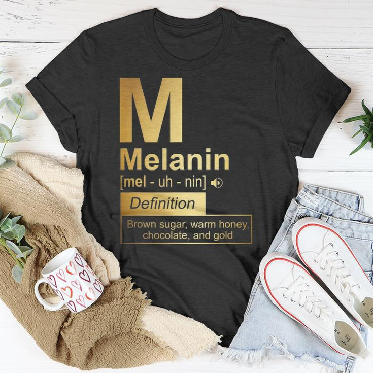 Melanin Brown Sugar Warm Honey Chocolate Black Gold Unisex T-Shirt Unique Gifts