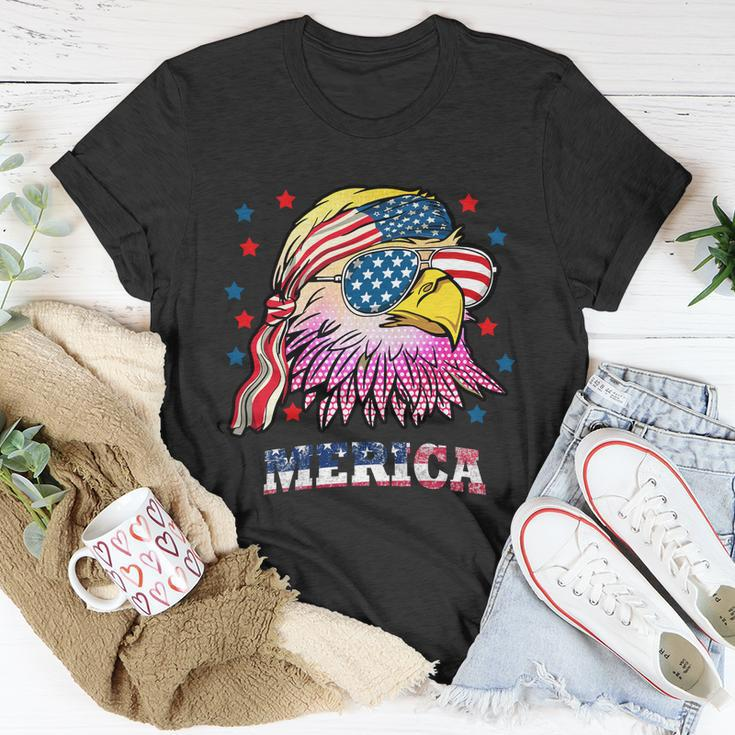 Merica Bald Eagle Mullet American Flag 4Th Of July Gift Unisex T-Shirt Unique Gifts