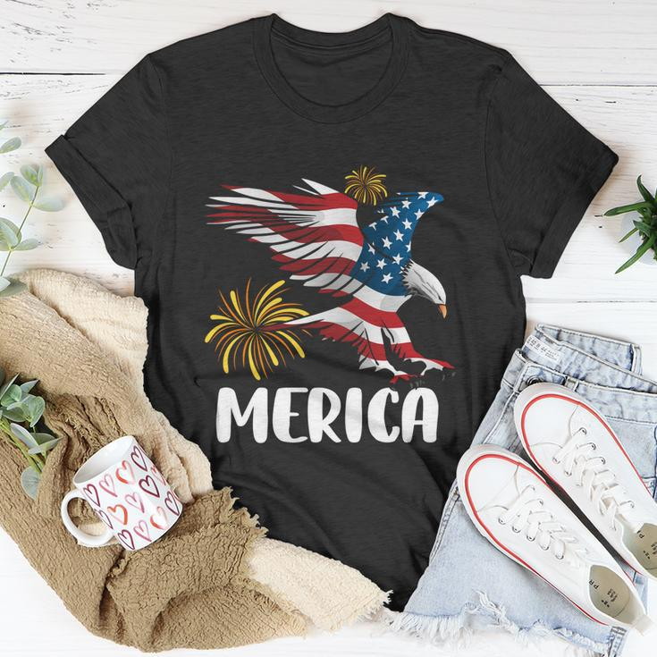 Merica Bald Eagle Mullet Cute Funny Gift 4Th Of July American Flag Meaningful Gi Unisex T-Shirt Unique Gifts