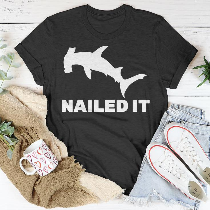 Nailed It Hammerhead Shark Unisex T-Shirt Unique Gifts
