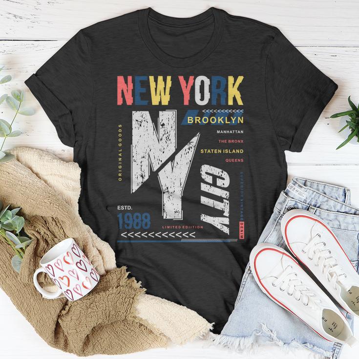 New York City Brooklyn Abstract Tshirt Unisex T-Shirt Unique Gifts