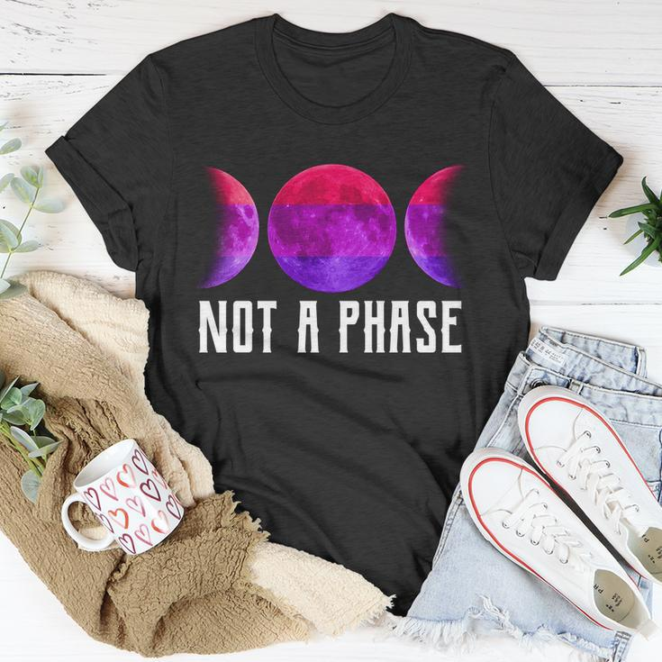 Not A Phase Bi Pride Bisexual Unisex T-Shirt Unique Gifts