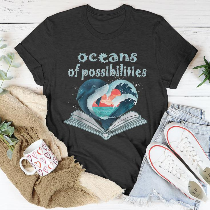 Oceans Of Possibilities Summer Reading 2022 Librarian Tshirt Unisex T-Shirt Unique Gifts