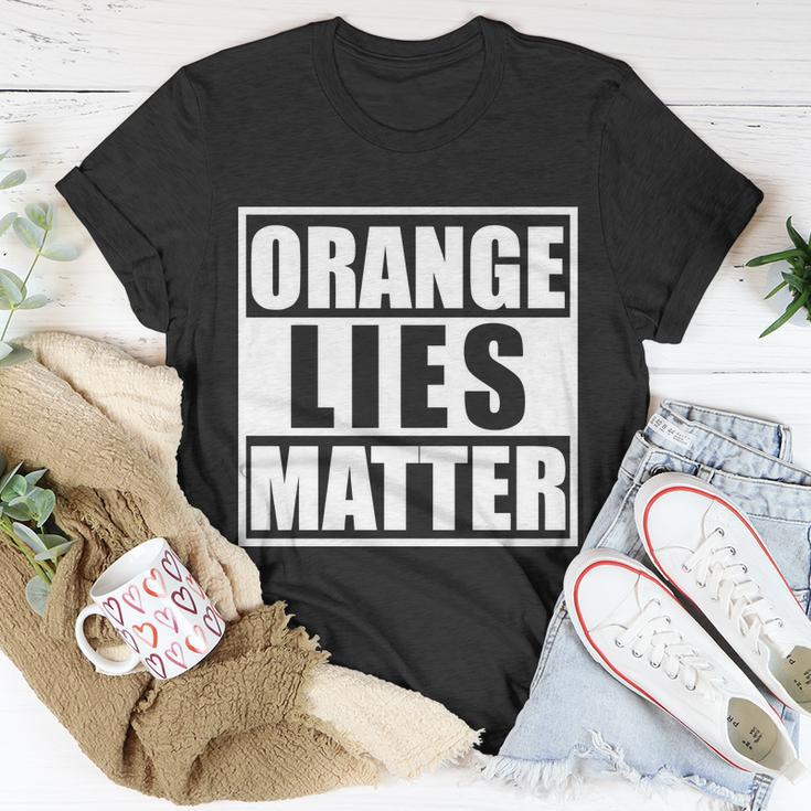 Orange Lies Matter Resist Anti Trump Unisex T-Shirt Unique Gifts